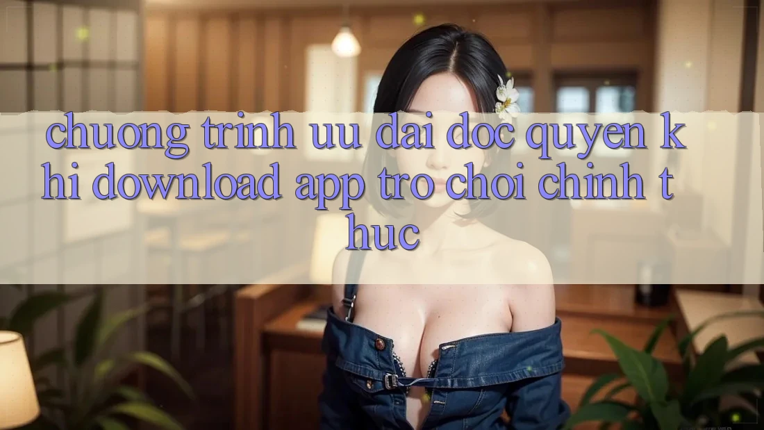 Chương Trình Ưu đãi Độc Quyền Khi Download App Trò chơi Chính Thức