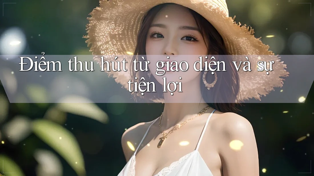 Điểm thu hút từ giao diện và sự tiện lợi