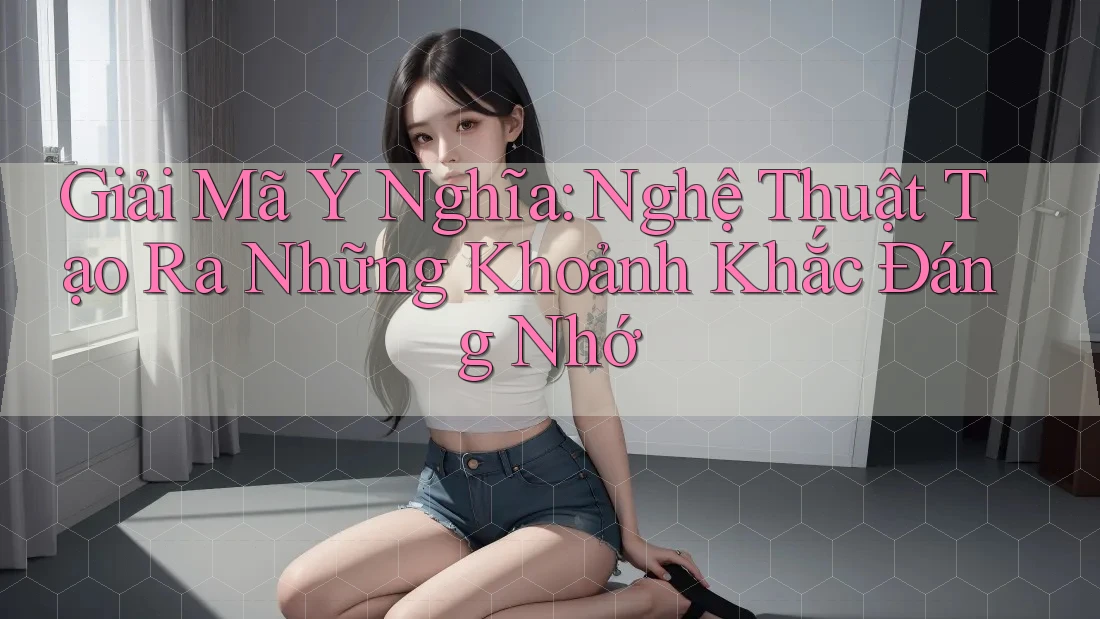 Giải Mã Ý Nghĩa: Nghệ Thuật Tạo Ra Những Khoảnh Khắc Đáng Nhớ