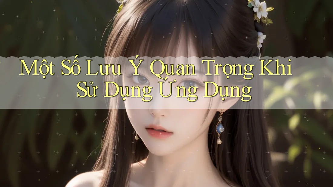 Một Số Lưu Ý Quan Trọng Khi Sử Dụng Ứng Dụng