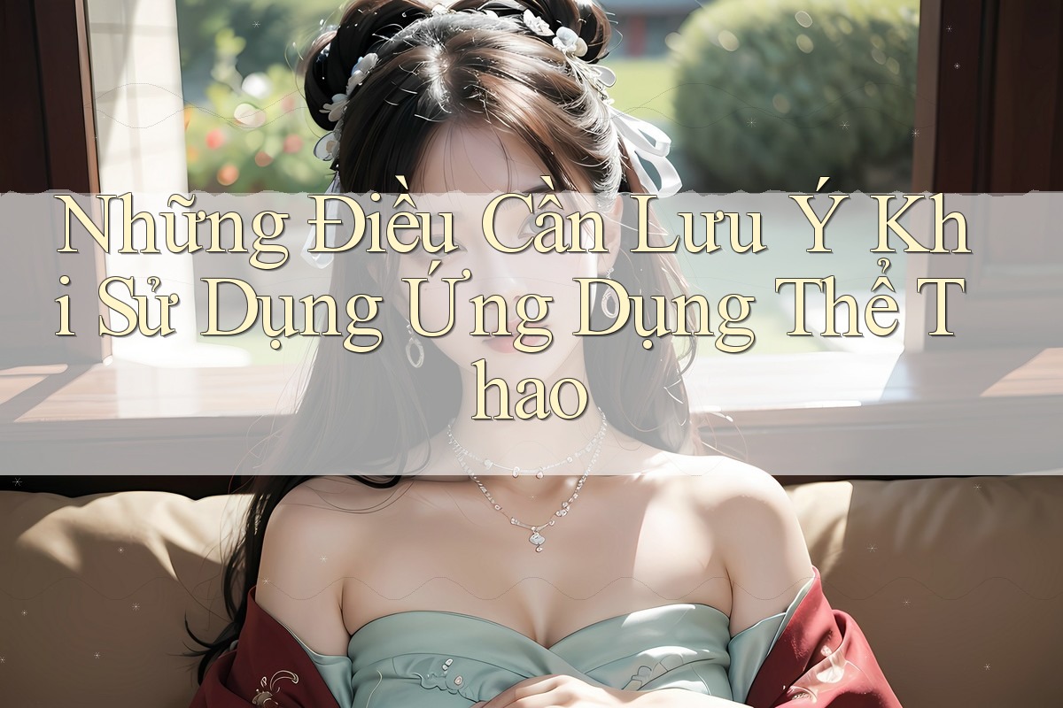Những Điều Cần Lưu Ý Khi Sử Dụng Ứng Dụng Thể Thao