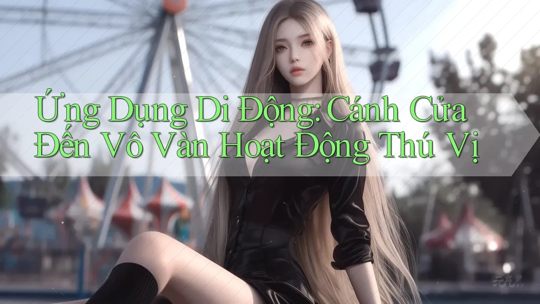 Ứng Dụng Di Động: Cánh Cửa Đến Vô Vàn Hoạt Động Thú Vị
