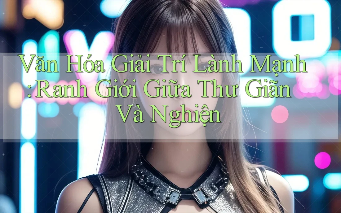 Văn Hóa Giải Trí Lành Mạnh: Ranh Giới Giữa Thư Giãn Và Nghiện